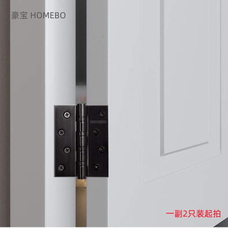 Black stainless steel water-soaked door hinges, fireproof door and window accessories, furniture hardware accessories, sheet metal parts pic 2