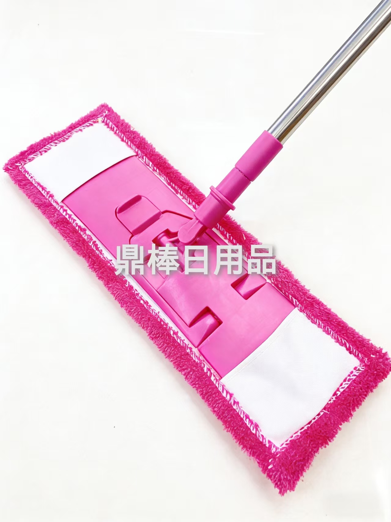 Multi-purpose blue and white striped cloth flat mop, coral fleece mop, Chenille mop Application Scenario