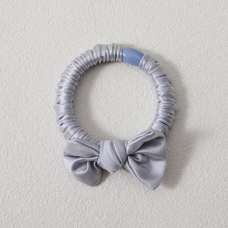 The new style of hair tie in 2024 features a simple pearl-like hair band, a large intestine band, and a high-elasticity thick leather band for women to tie their hair detail image 11