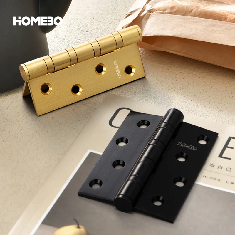 Black stainless steel water-soaked door hinges, fireproof door and window accessories, furniture hardware accessories, sheet metal parts details Picture