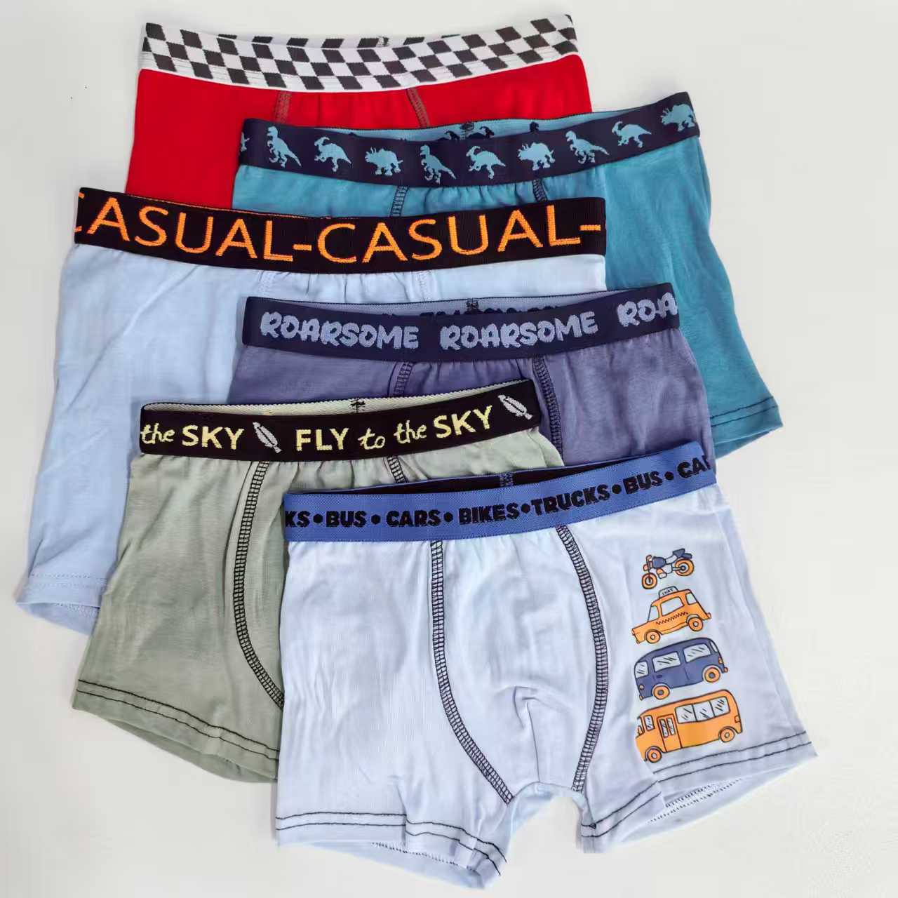 1478# Export Middle East and Africa Boys' Underwear, Children's cartoon Printed Men's Underwear, Comfortable and breathable Men's Briefs, mixed cotton underwear, Men's QNI details Picture