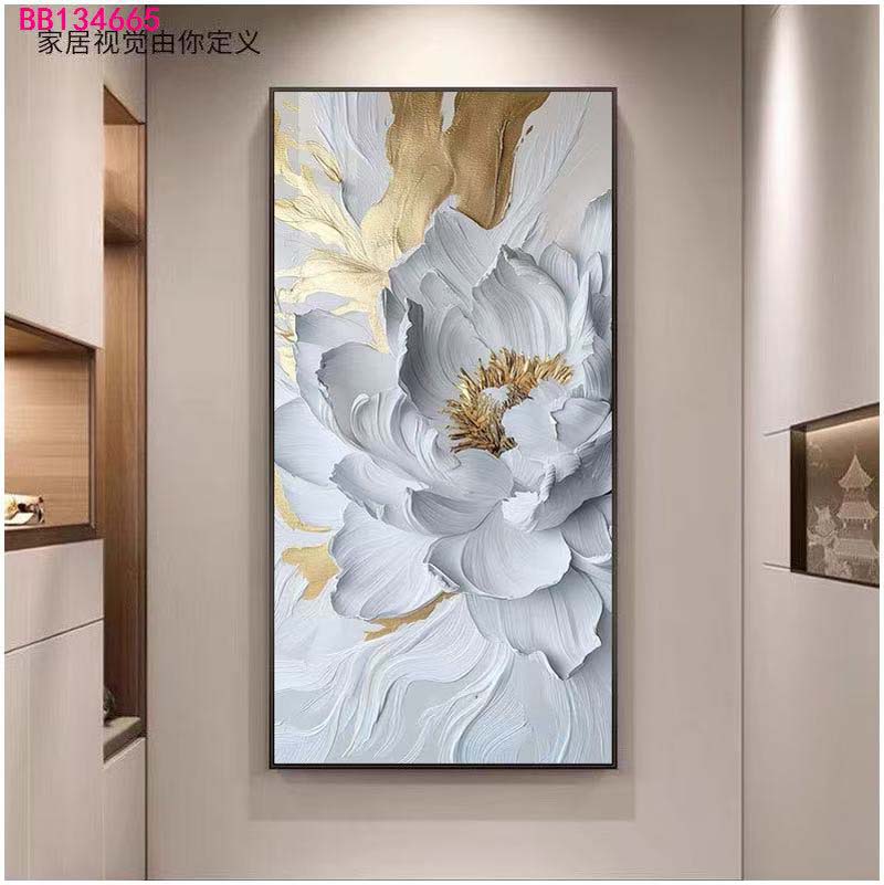 素胚花卉装饰画琉璃陶瓷花瓶陶瓷玻璃花瓶 6200G 75*150