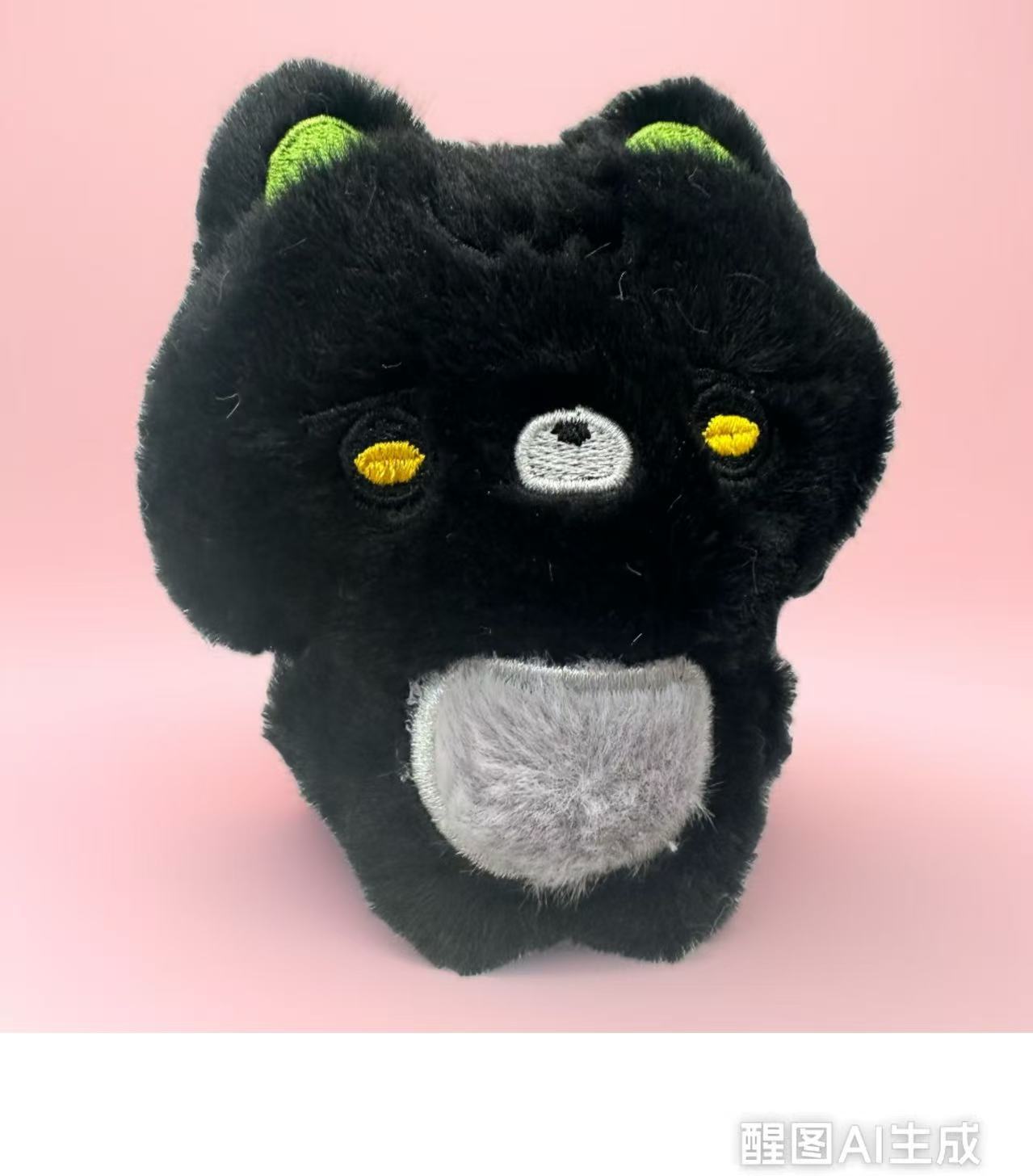 黑猫毛绒玩具挂件