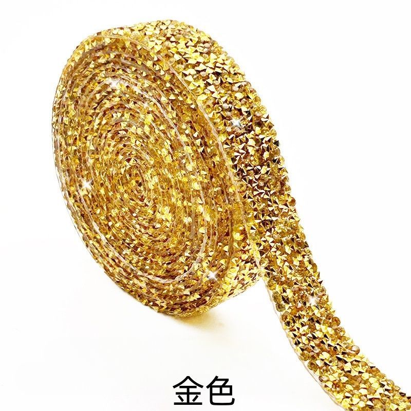 Diamond stickers, flash diamond self-adhesive double-sided glue, DIY handmade shoes, bags, crystal clothing accessories, lace decoration, diamond chain stickers detail image 6