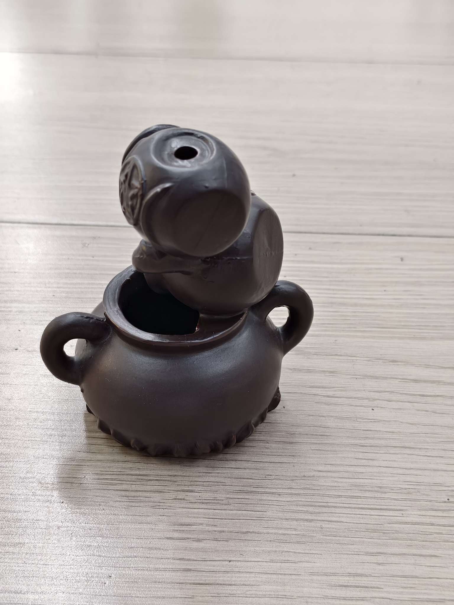 一件咖色陶瓷三层酒瓶倒流香香炉2286节日礼品工艺品家具用品细节图