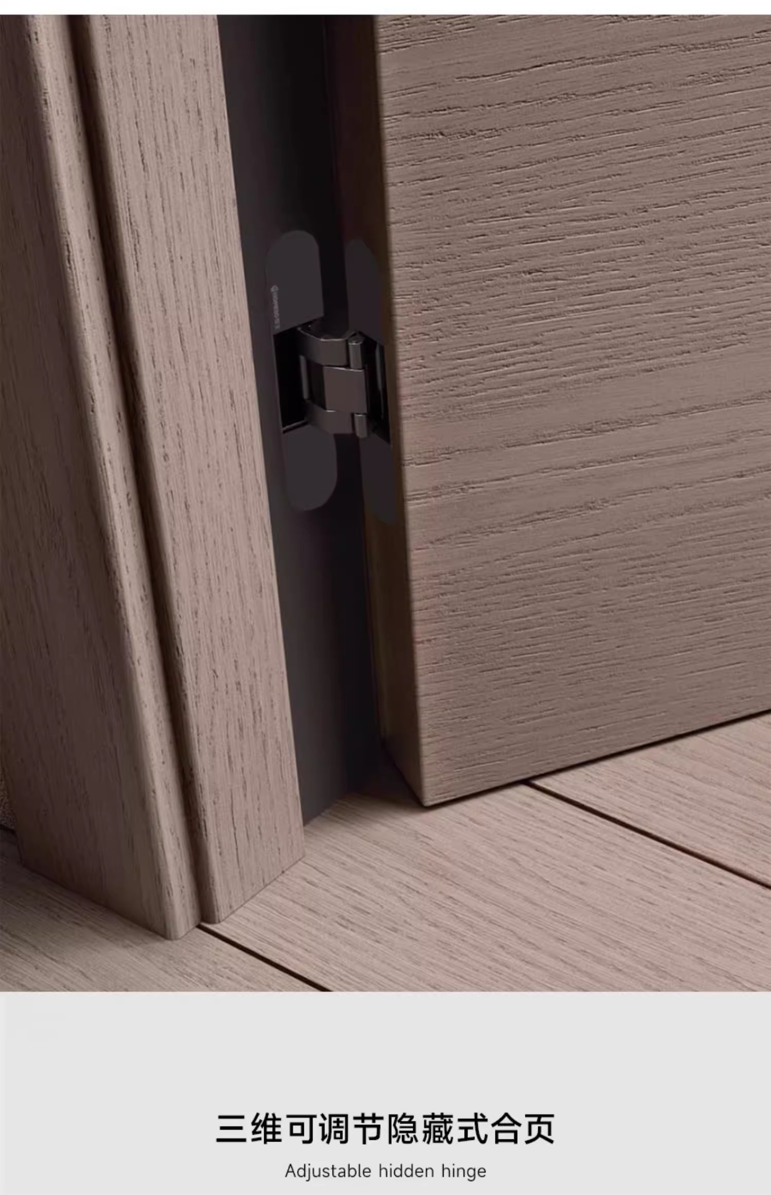 Stainless steel water-soaked hinges, invisible hinges, door hinges, door and window accessories, fireproof doors, furniture hardware accessories, sheet metal parts pic 3