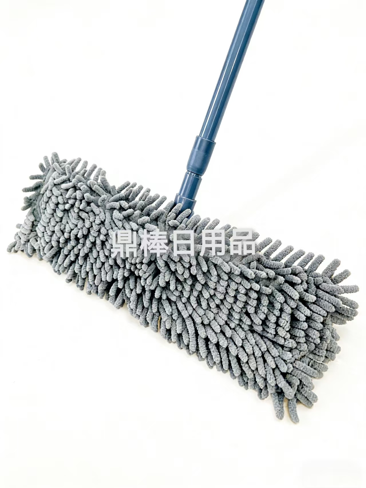 Multi-purpose blue and white striped cloth flat mop, coral fleece mop, Chenille mop details Picture