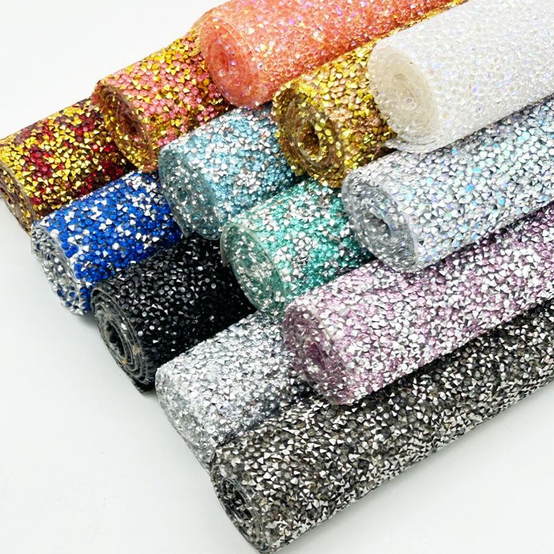 The entire sheet is self-adhesive, cut-able, ironing, hot melt glue, diy nail pads, clothing accessories, hand-nailed beads, 24cm*40