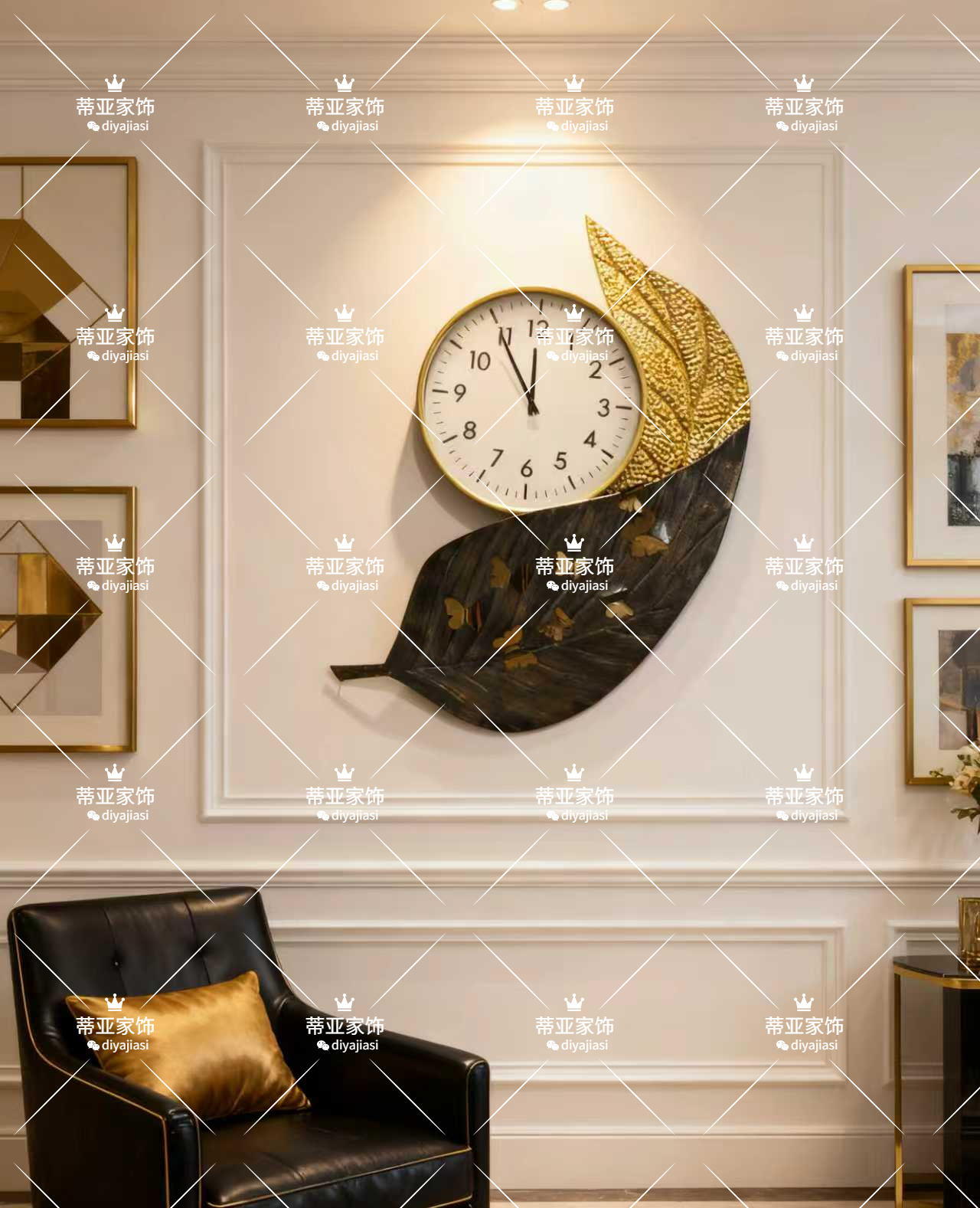 ساعة حديد الزخرفة الجرس Specification image