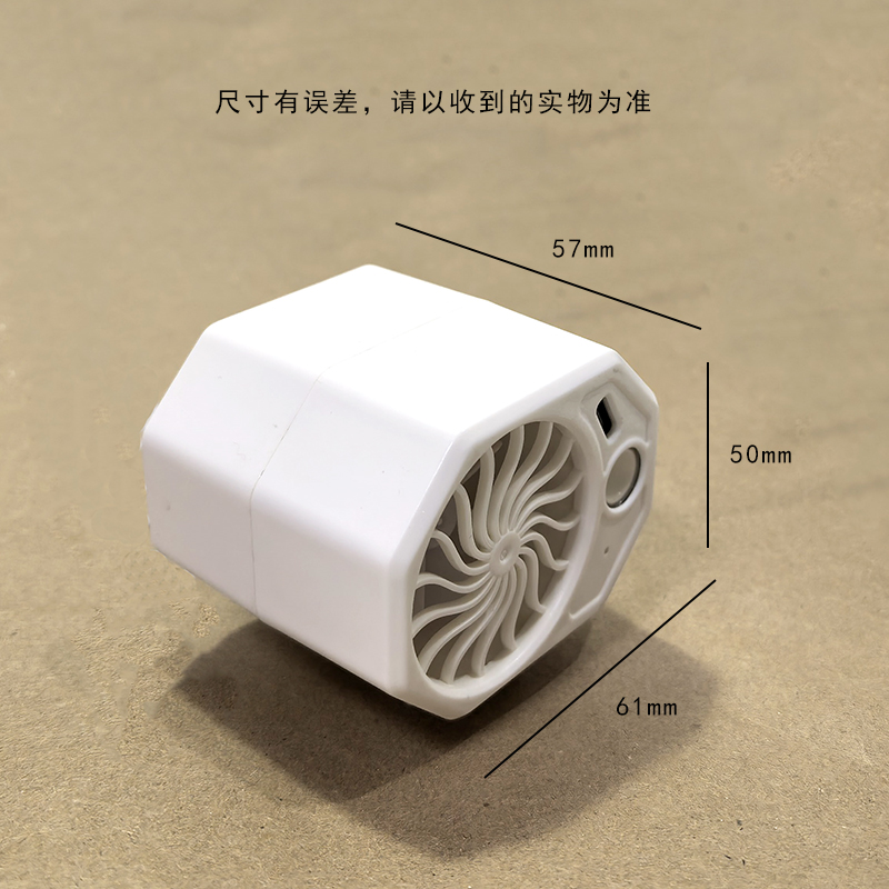 HY-011可充电帽夹风扇灯便携式腰挂风扇强风照明手电筒消暑腰挂风扇详情2