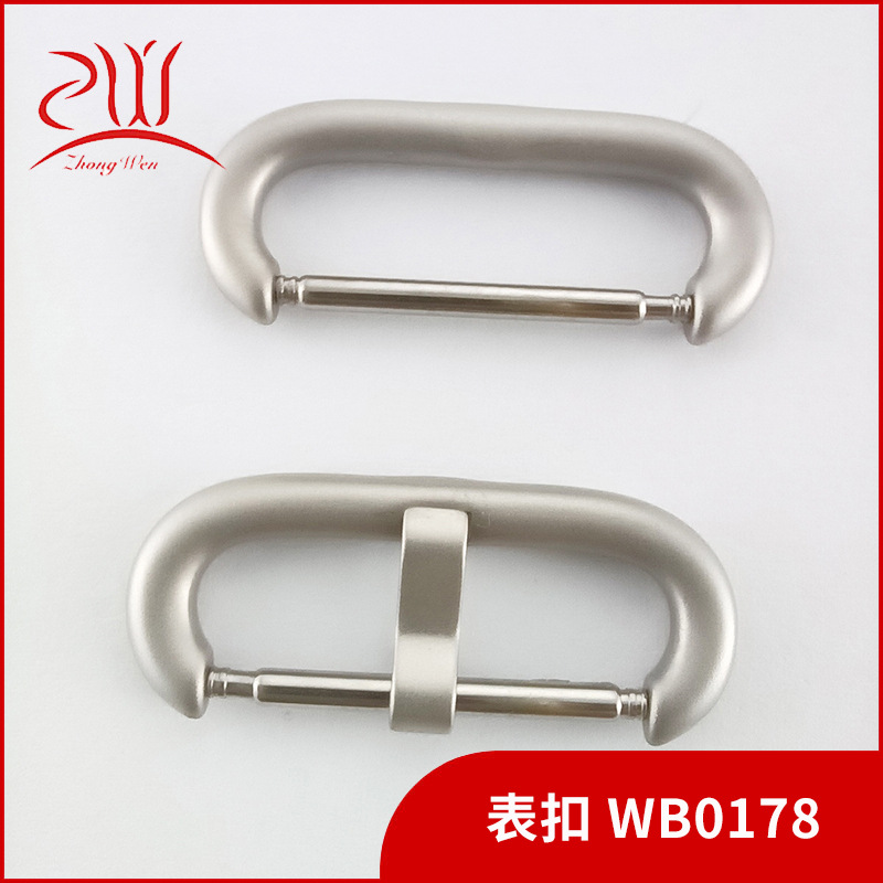 厂家批发海洋硅胶表带扣苹果表带不锈钢表扣手表扣20表带金属扣