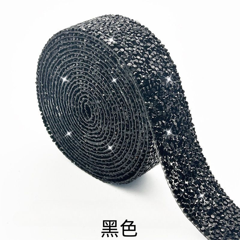 Diamond stickers, flash diamond self-adhesive double-sided glue, DIY handmade shoes, bags, crystal clothing accessories, lace decoration, diamond chain stickers detail image 8