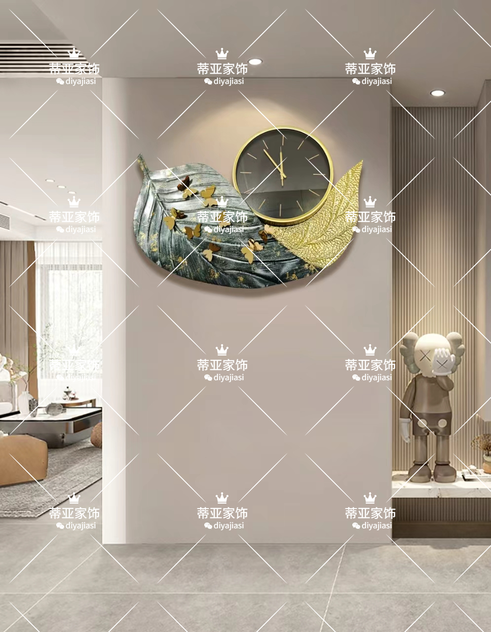ساعة حديد الزخرفة الجرس Item Picture