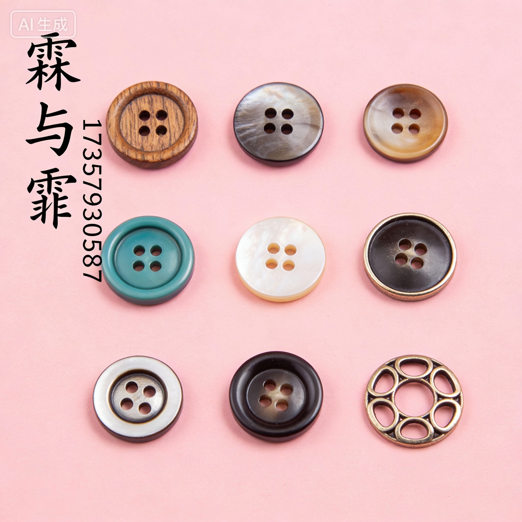 新款流行钮扣饰品款式 厂家直销详情图6