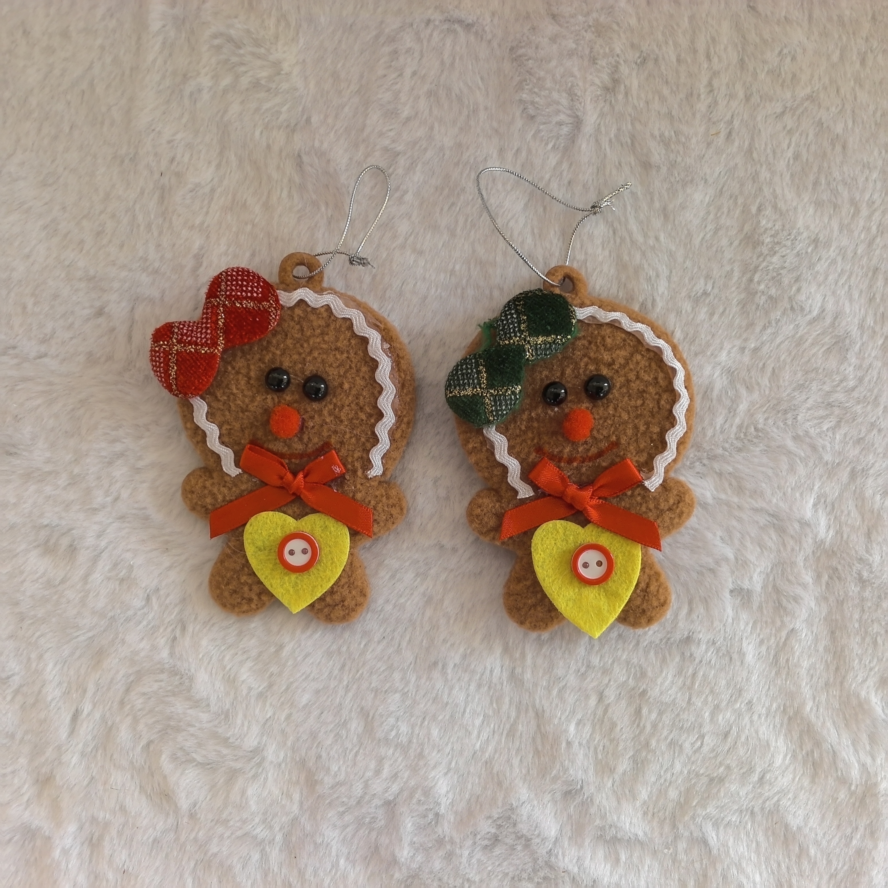 跨境圣诞新款姜饼人挂件家居房间圣诞树装饰树脂圣诞老人挂饰批发节日用品