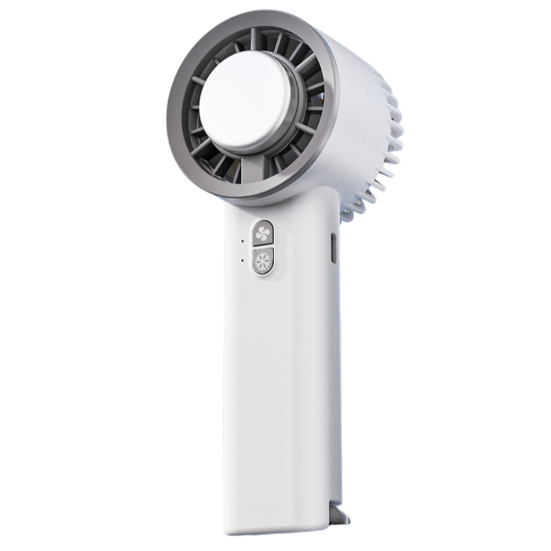 跨境半导体冰敷制冷风扇手持便携式小型桌面充电涡轮迷你usb风扇 灰色