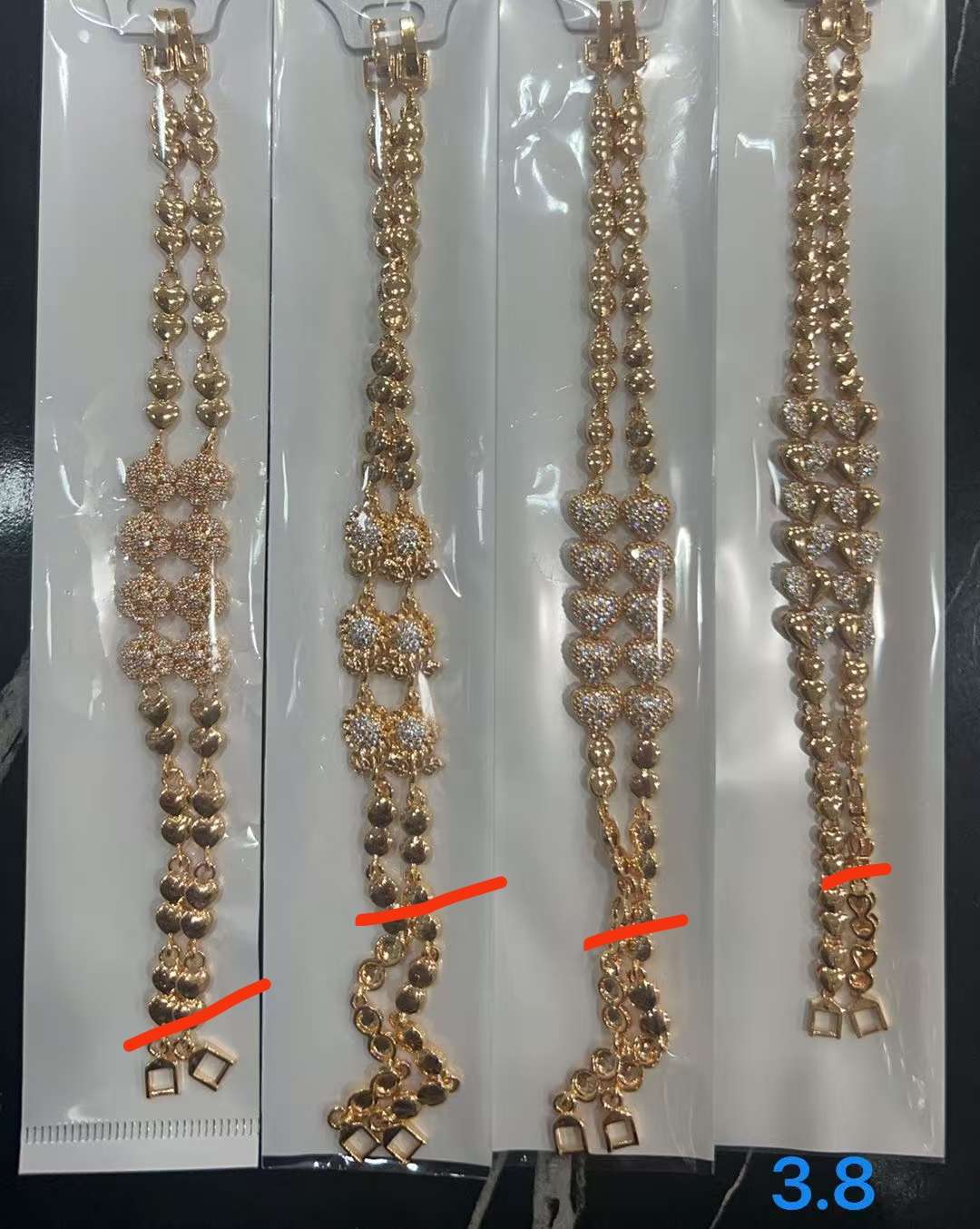 铜锆石手链