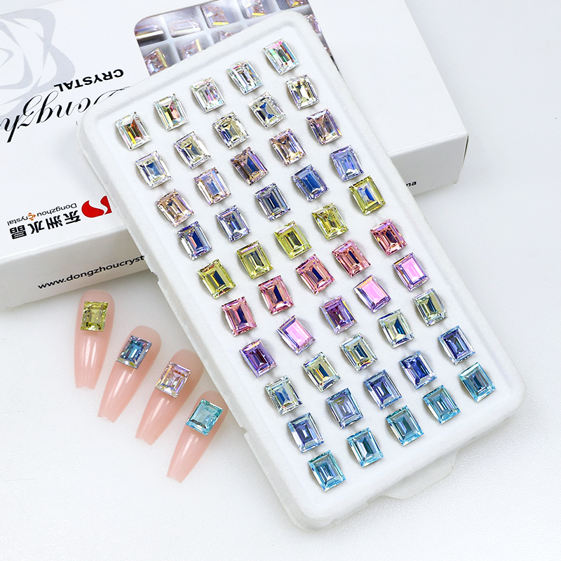 东洲美甲钻爆闪小冰糖8*6mm尖底钻饰品配件水晶堆钻diy钻