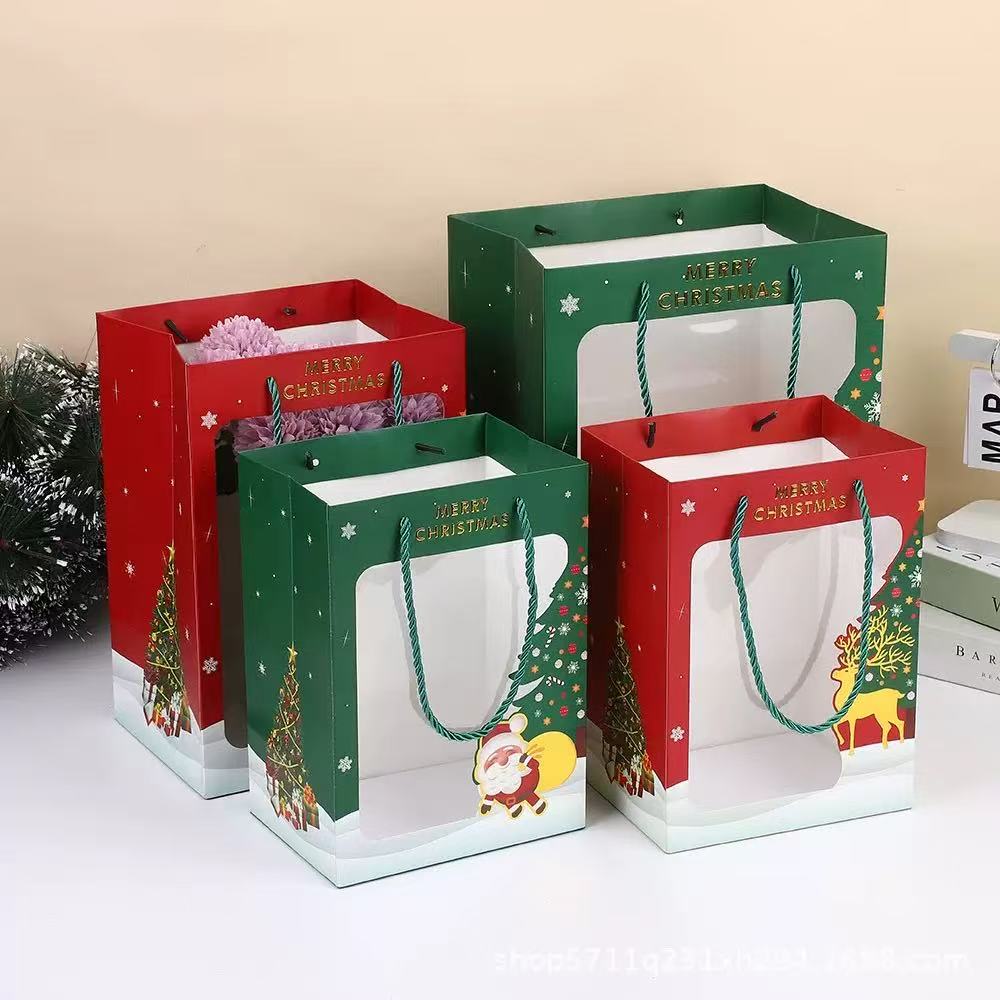 圣诞系列礼品透明袋特小号14*8*18，小号18*13*25，中号20*16*30，大号25*18*35