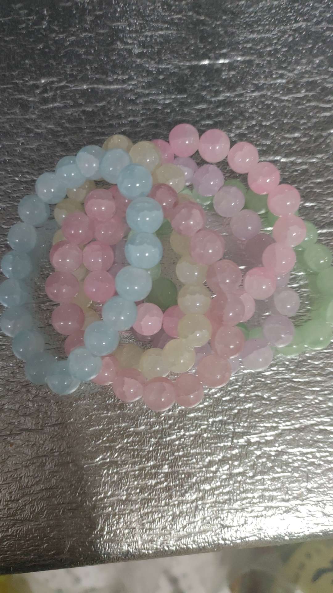 He Xiang Zhu Crystal Cultural Play Bracelet, 18mm natural crystal bracelet, Xiang Zhu string bracelet