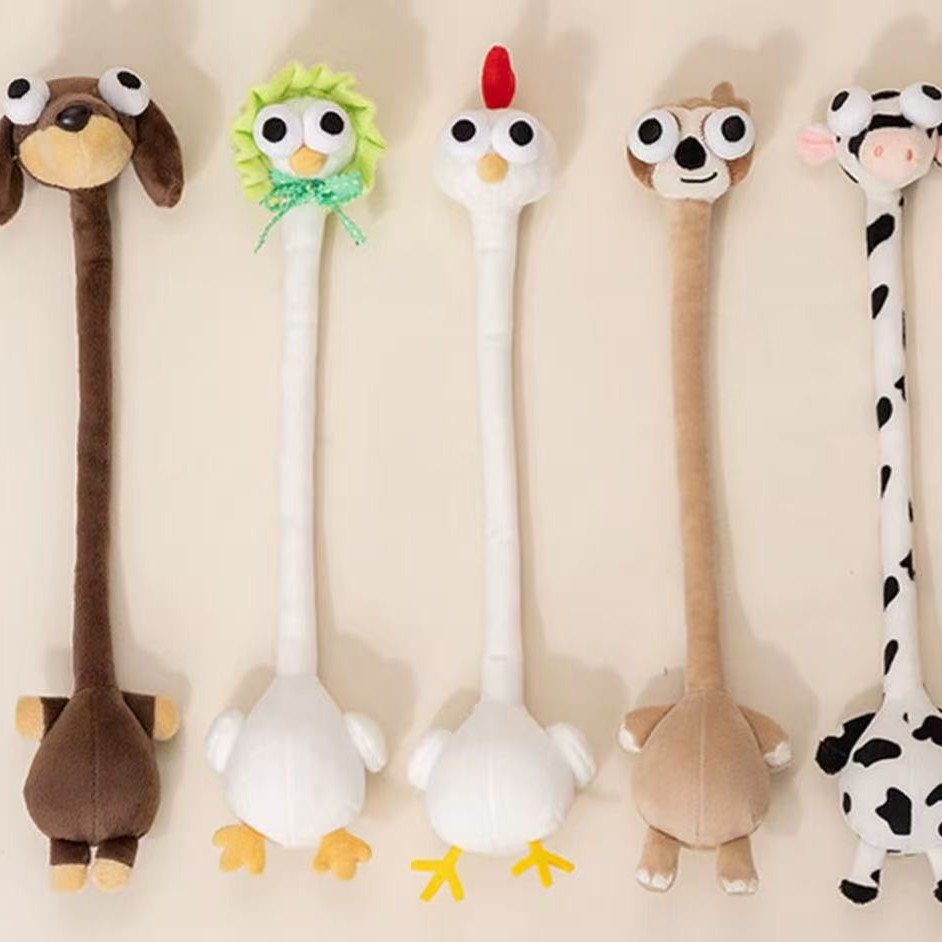 New plush toys, long-necked giraffe bestsellers, evil Dachshund toys, plush figurines, plush toys, doll bags, pendants, long-necked Douyin same style, Internet celebrity bestsellers, trendy toys wholesale, plush toys Item Picture