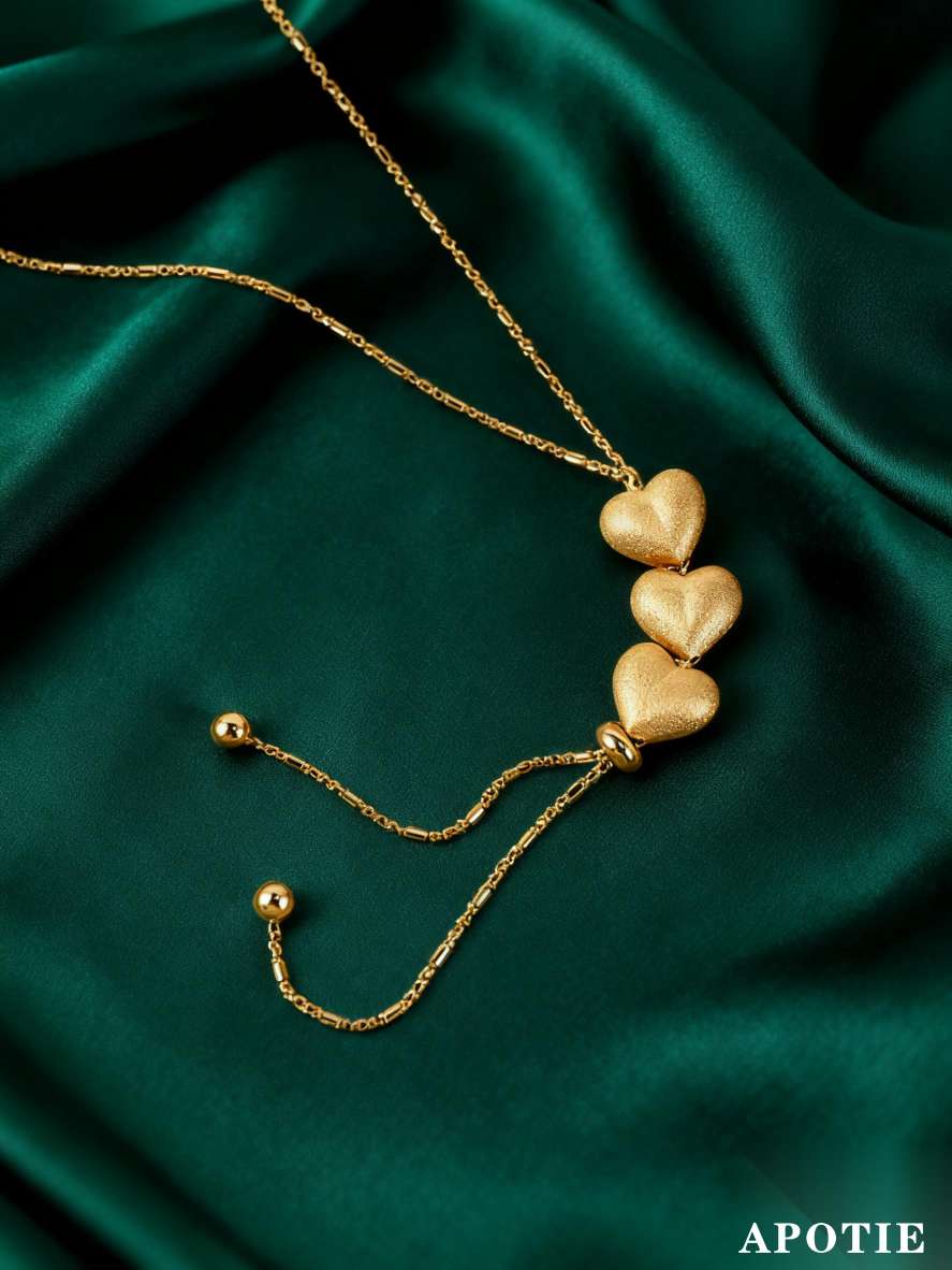 s925 sterling silver heart-shaped personalized and fashionable sweater with chain silver style Specification image