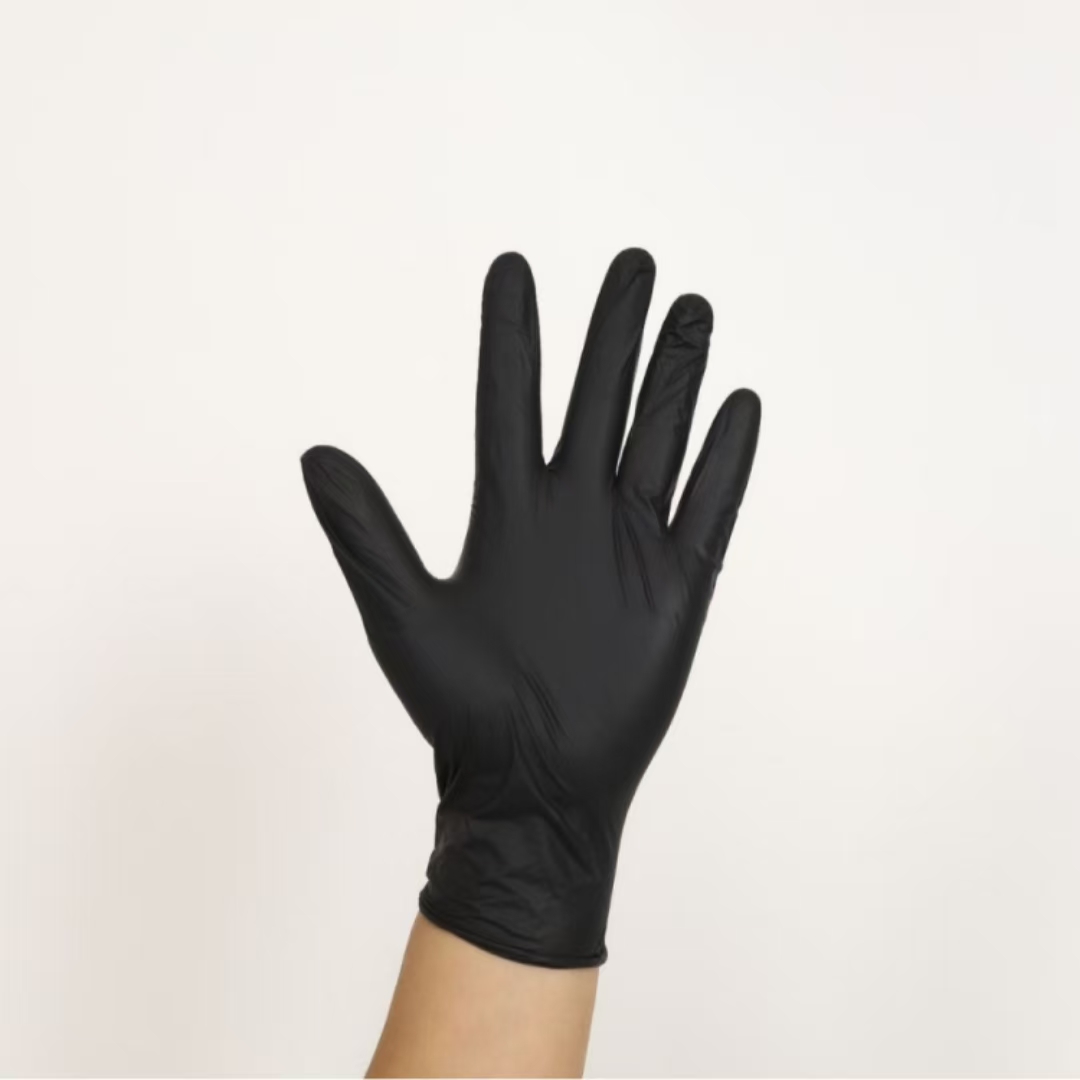 Wholesale disposable composite gloves in black size, 100 pieces in total