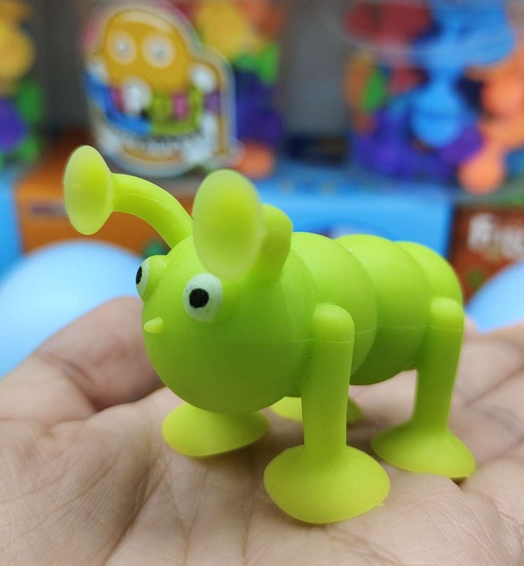 Children's educational toys, DIY building blocks, soft rubber building blocks, bathroom suction cups, water play toys, animal series mixed styles detail image 7