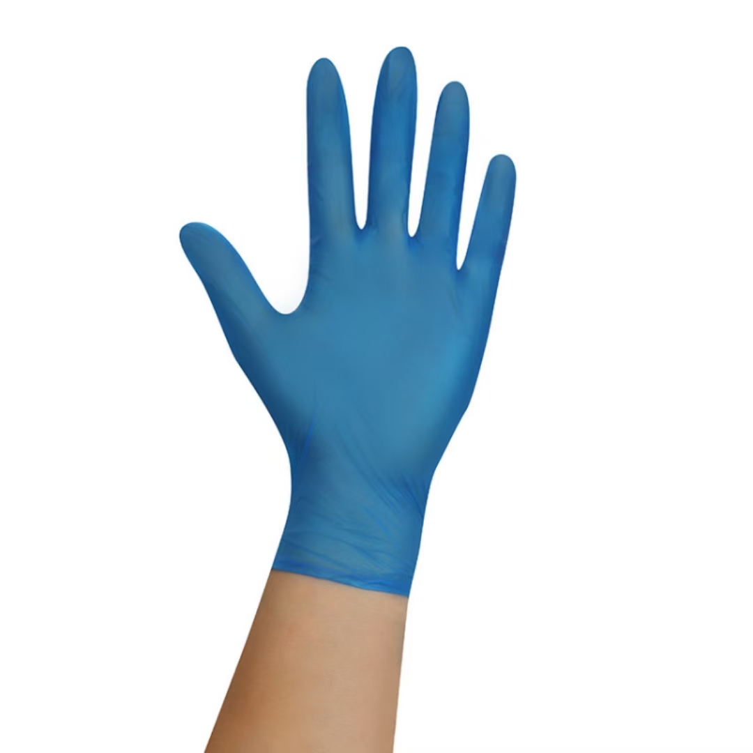 Wholesale of 100 pairs of disposable blue composite gloves Specification image