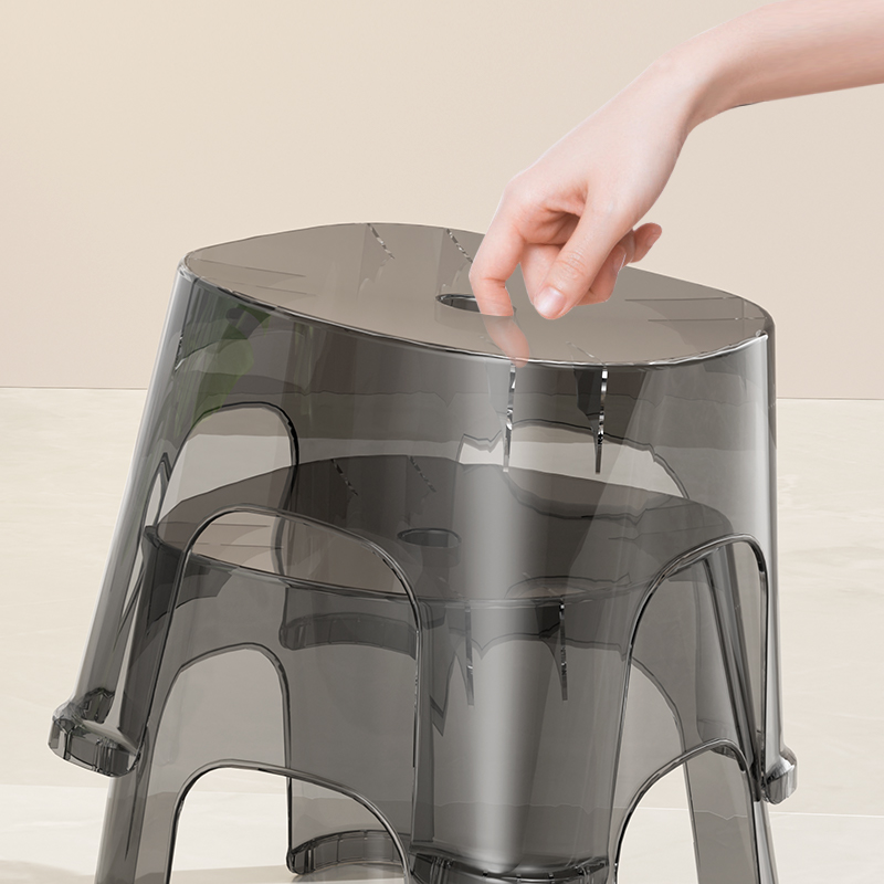 简约透明小凳子家用矮凳客厅茶几儿童换鞋凳加厚小型椅子塑料板凳详情图4