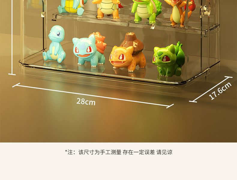 盲盒收纳展示架透明亚克力防尘柜子手办收纳盒适用泡泡玛特展示盒详情22