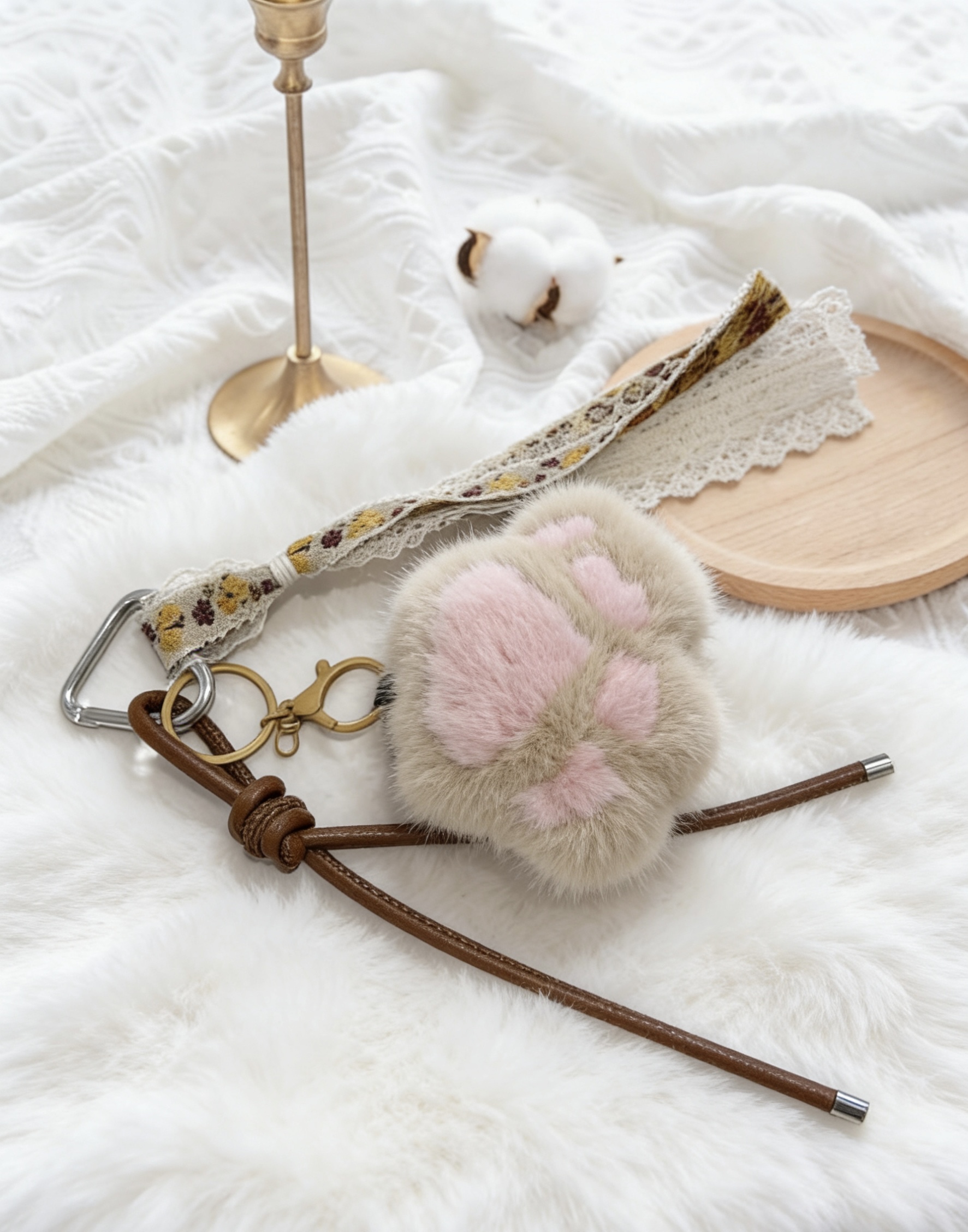 精致猫爪挂件可爱治愈系背包挂饰小饰品通勤百搭包挂饰品钥匙扣