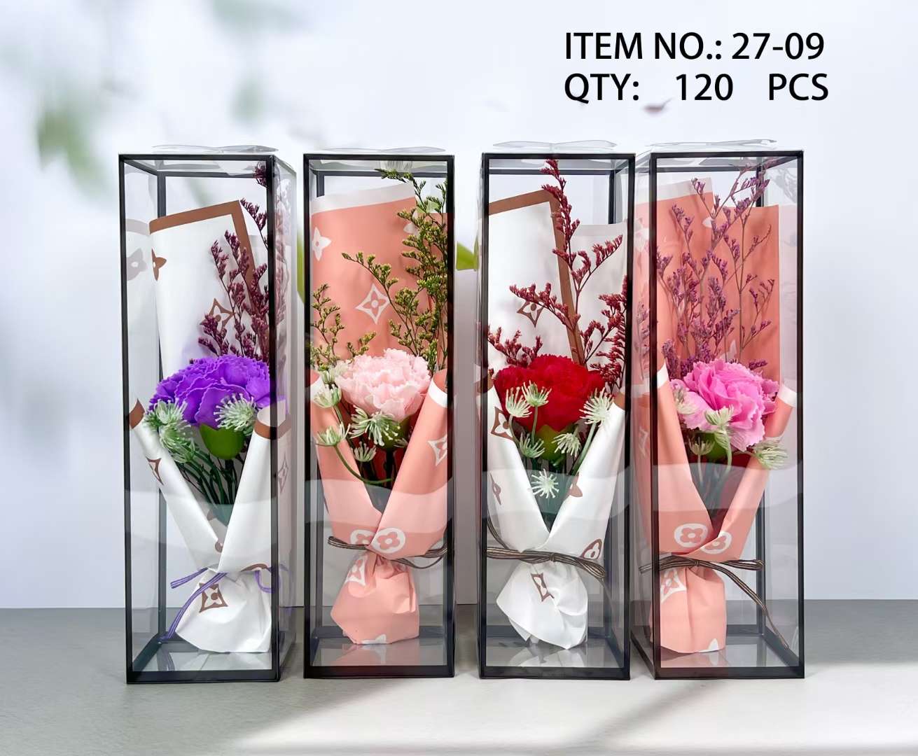 三八节创意礼品香皂花三层皂花熏香摆件工艺品