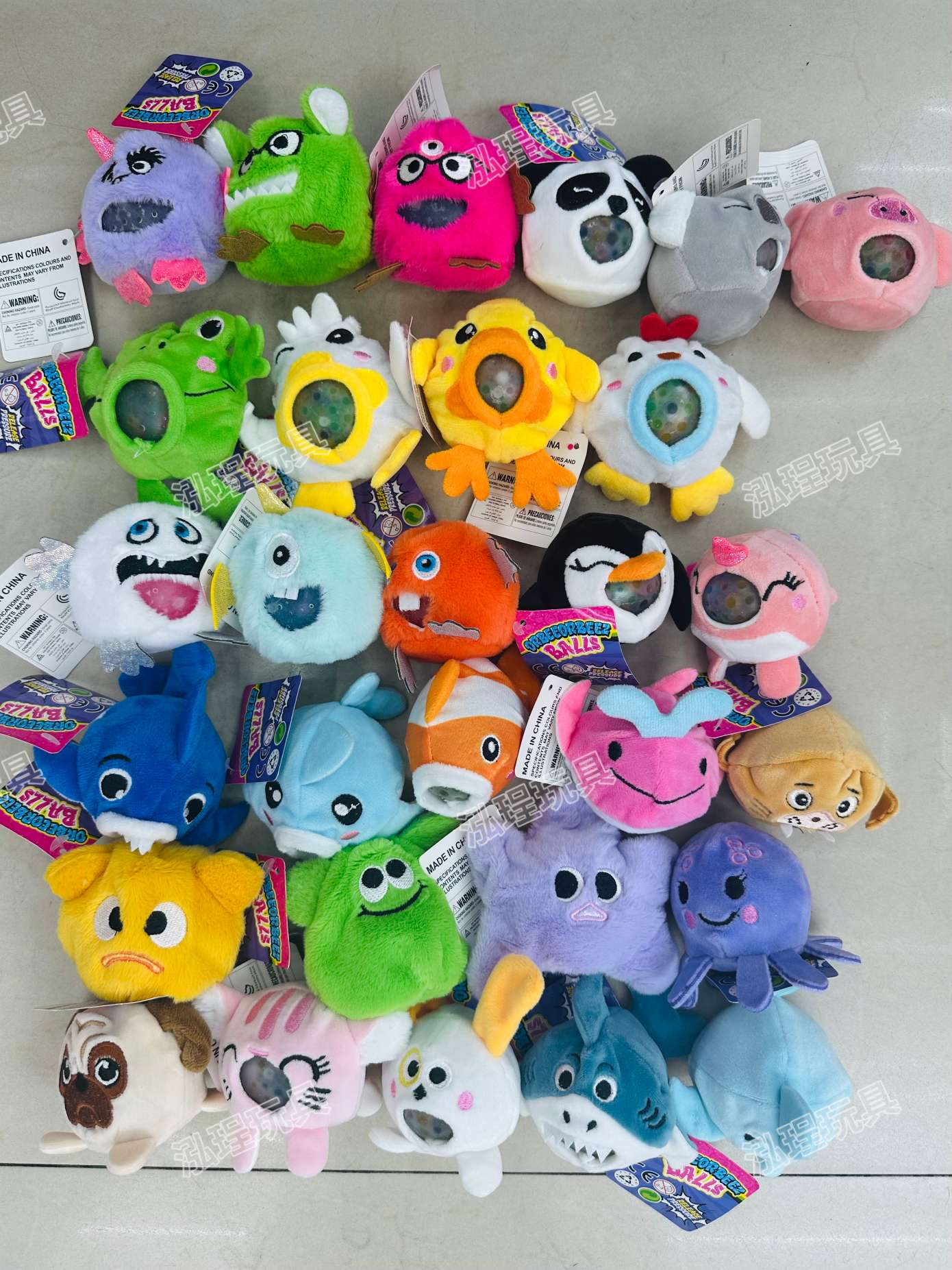 Children's plush stress-relieving pearl pinching toys, monster series, Ocean series, animal series detail image 12
