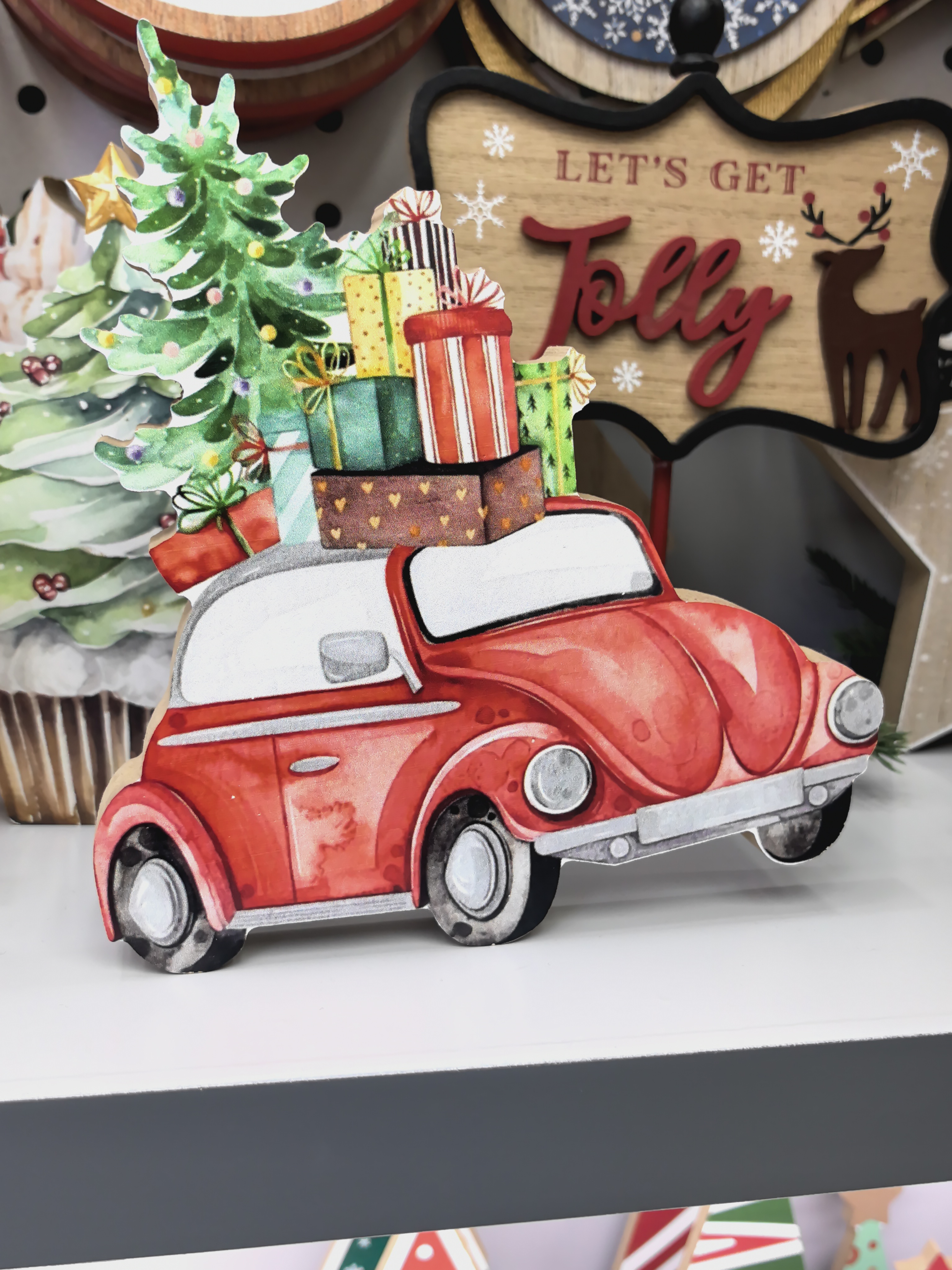 工艺品  木质工艺品 优质精选圣诞结款汽车摆件