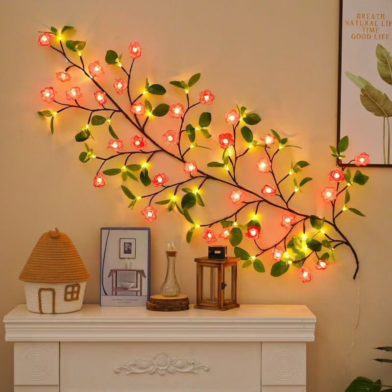 Acrylic LED decorative light strings, white light decoration, Christmas tree light strings, bulb lighting effect, Christmas light strings, colored lights, gifts
