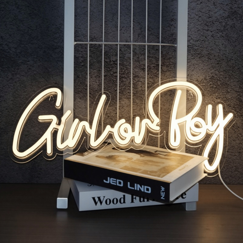 led neon lights, cross-border e-commerce illuminated decorative atmosphere lights, transparent backboard advertising signs, LED decorative lights