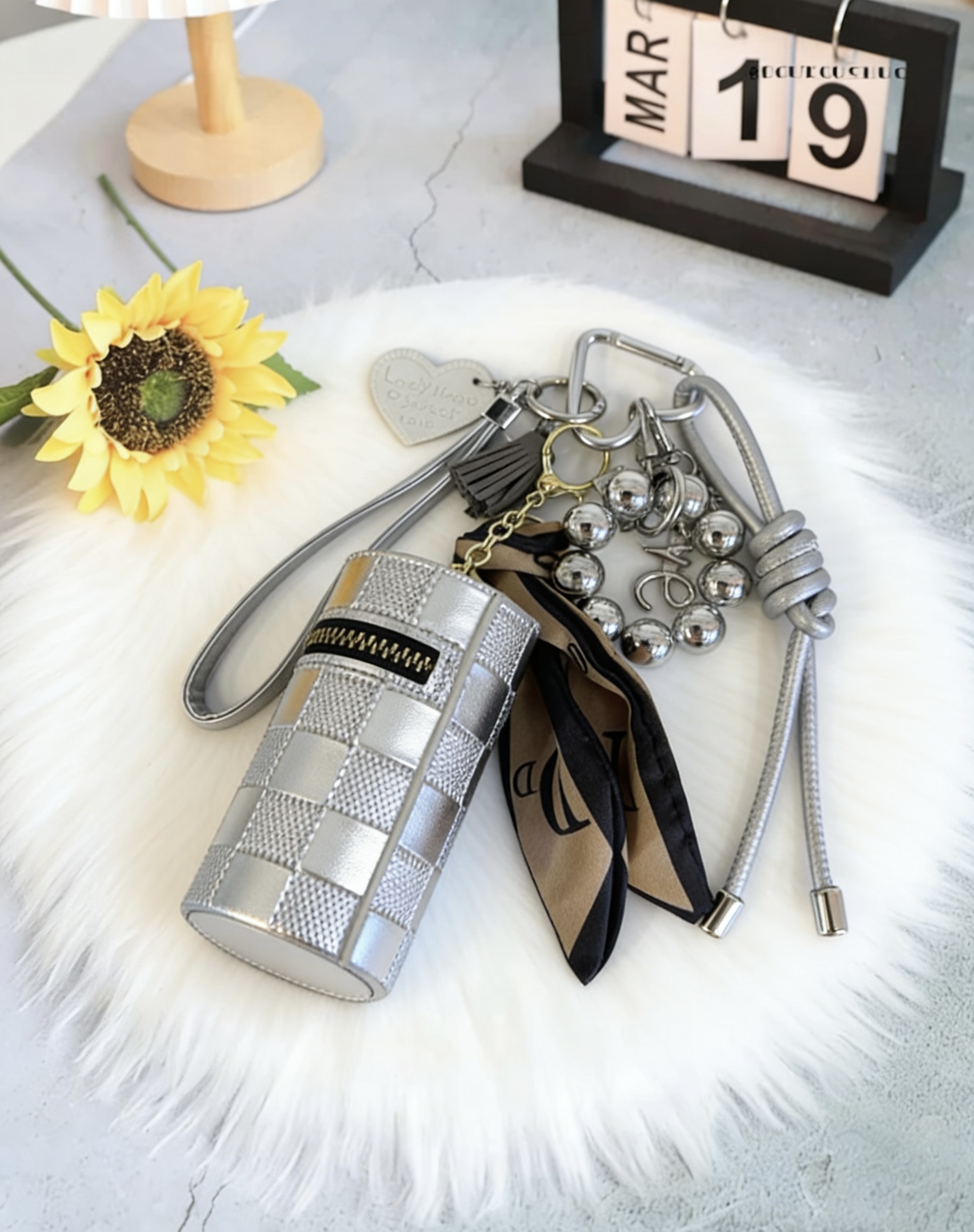 银色编织手拿包公文包口金包包挂钩箱包