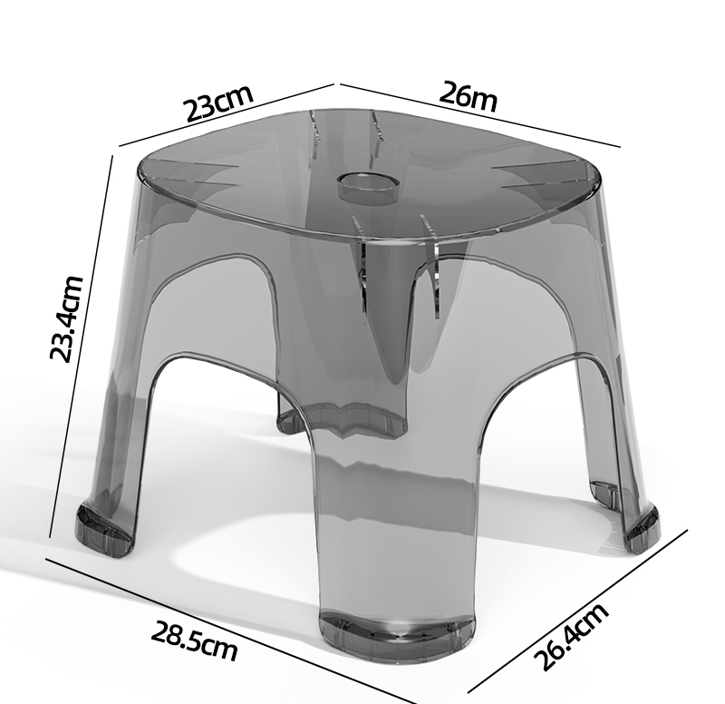 简约透明小凳子家用矮凳客厅茶几儿童换鞋凳加厚小型椅子塑料板凳详情13