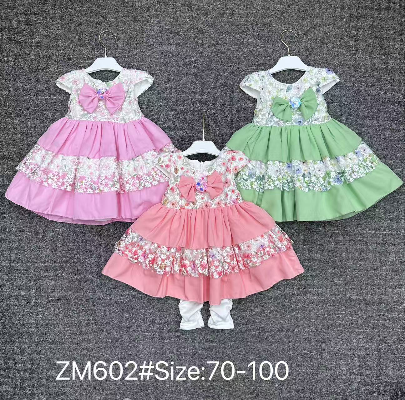 Sweet and cool children's clothing for young girls, chiffon dresses, baby clothes, birthday supplies, sweet style Specification image
