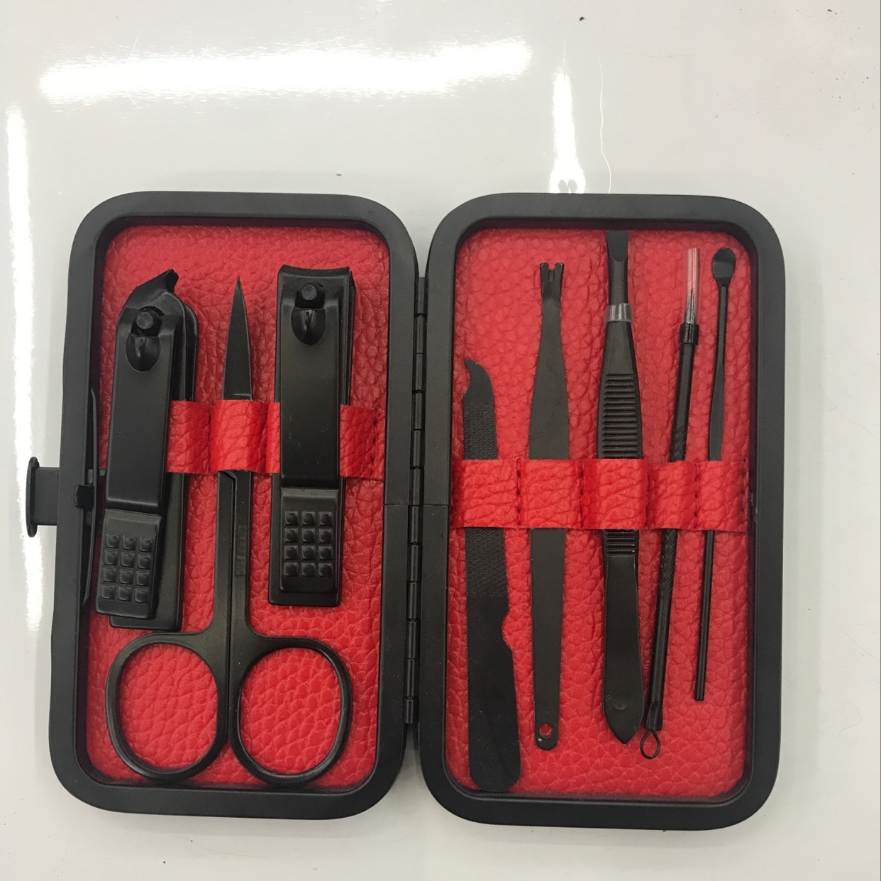 新款爆款指甲套装 便携 黑色8件套