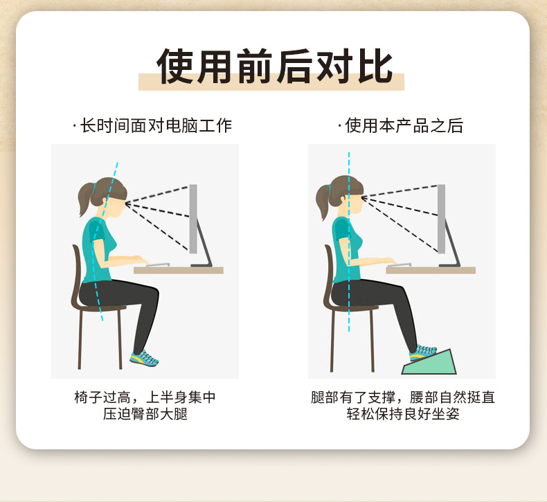 踩脚凳办公室脚踏踩脚凳脚踏凳桌下脚踏板垫脚工位神器放脚托搁脚详情2