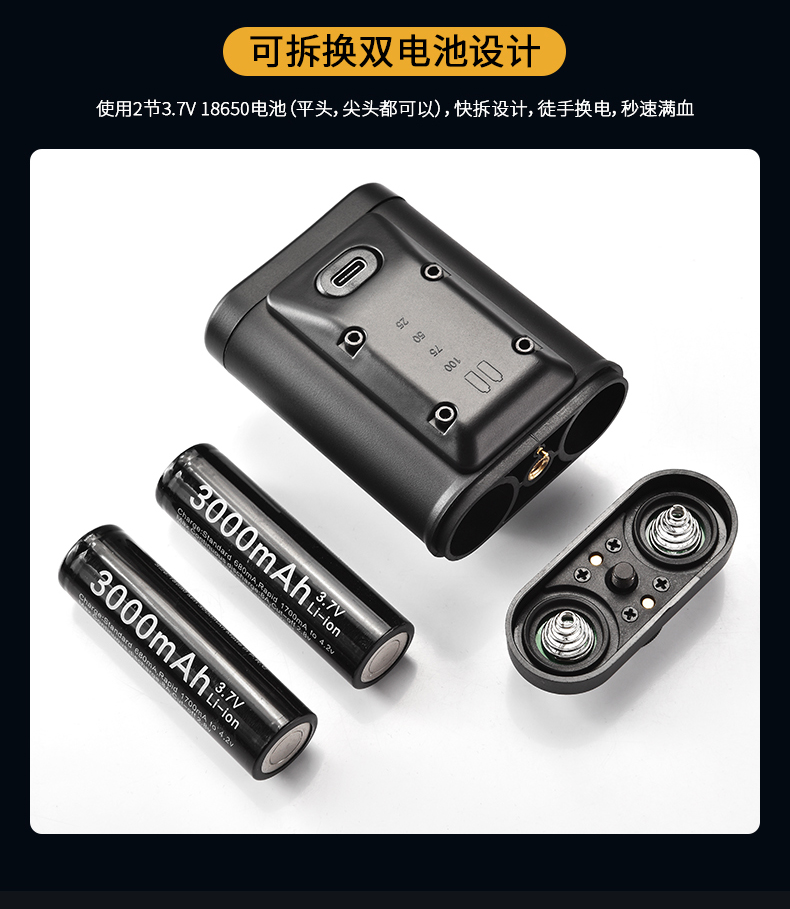 黑色便携式充电宝长效续航通用多功能宽温耐造TYPE C接口安全防护适配多种设备详情16
