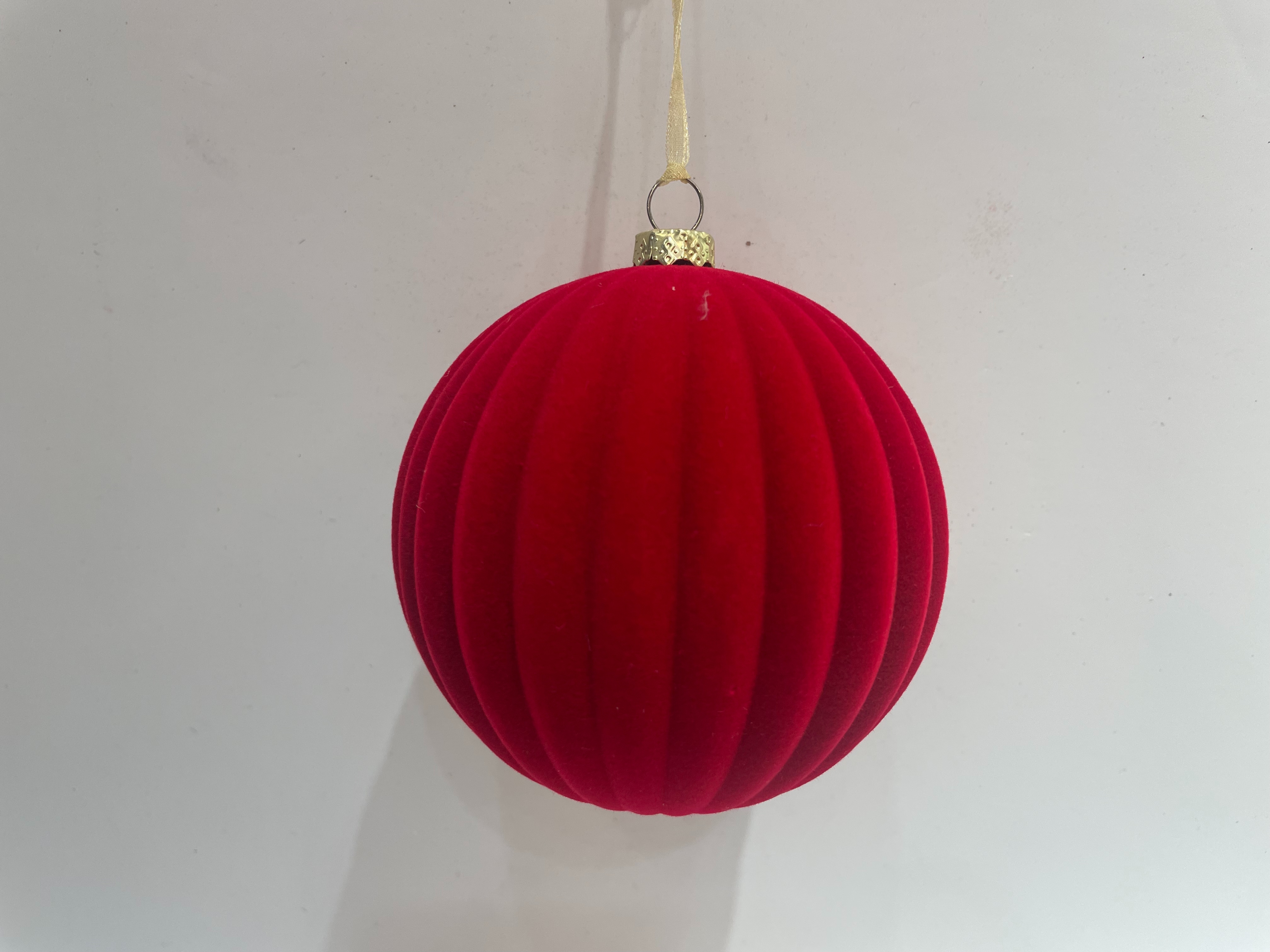 10CM Christmas plush watermelon-patterned plastic decorative balls pic 1