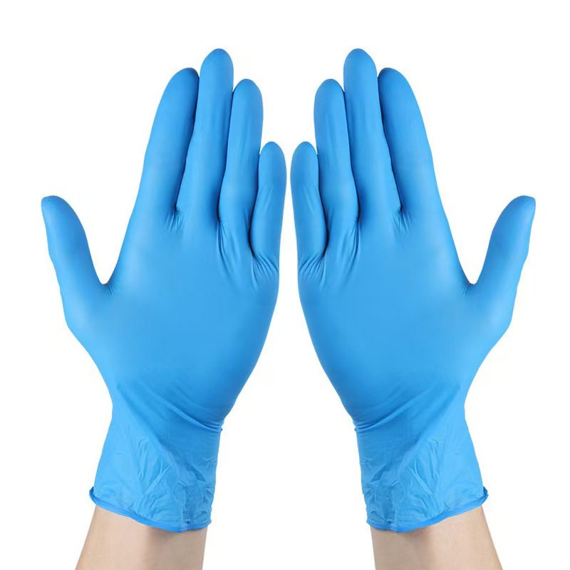 Wholesale of 100 pairs of disposable blue composite gloves details Picture