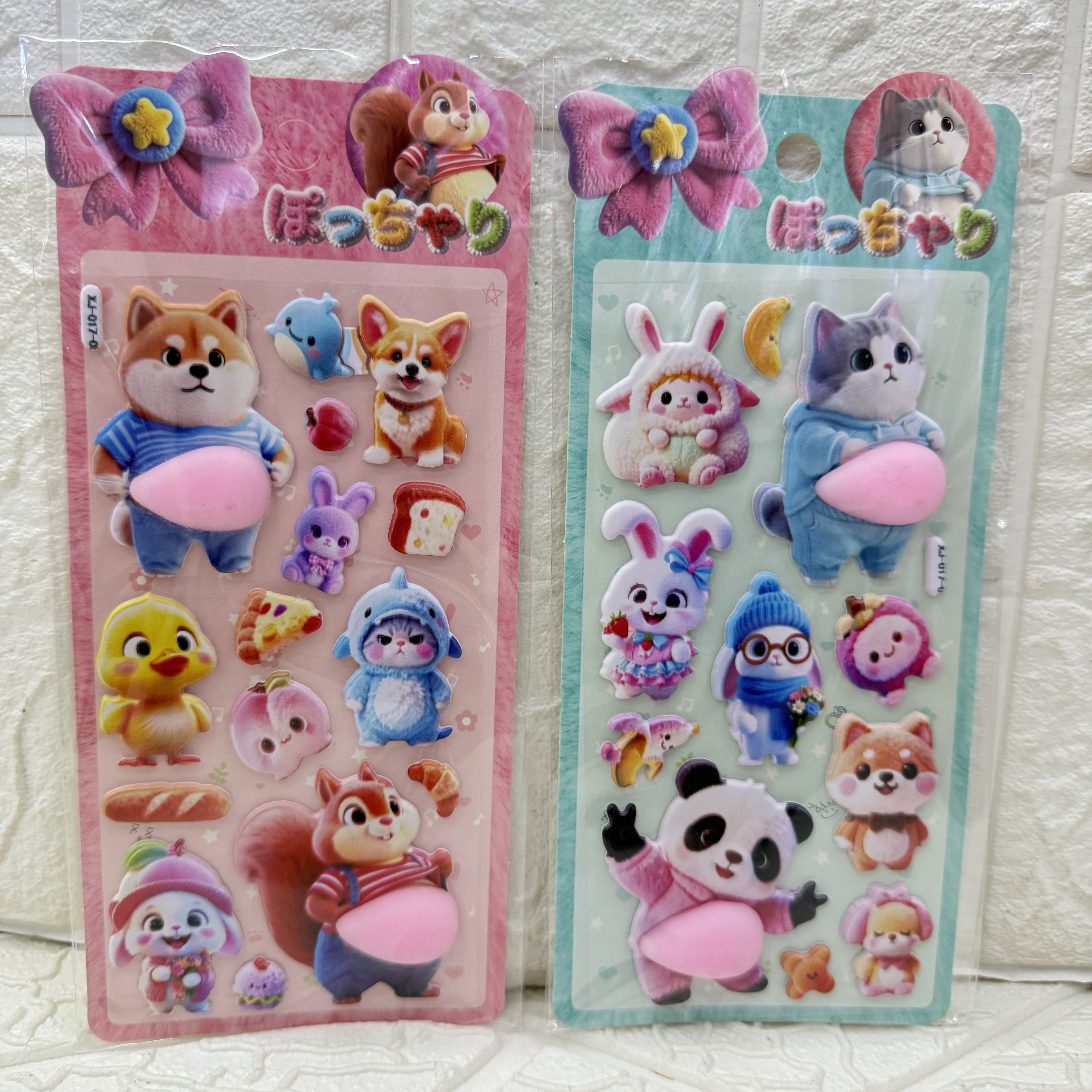 Cartoon girl furong leather foam stickers PP soft and cute belly children's sponge stickers Girl animal stickers details Picture