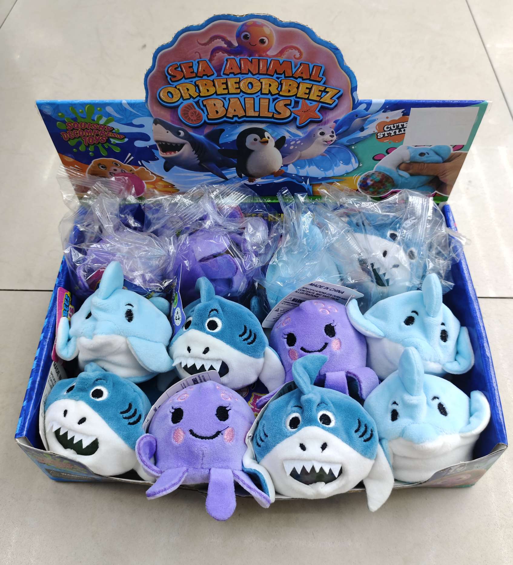 Children's plush stress-relieving pearl pinching toys, monster series, Ocean series, animal series detail image 11