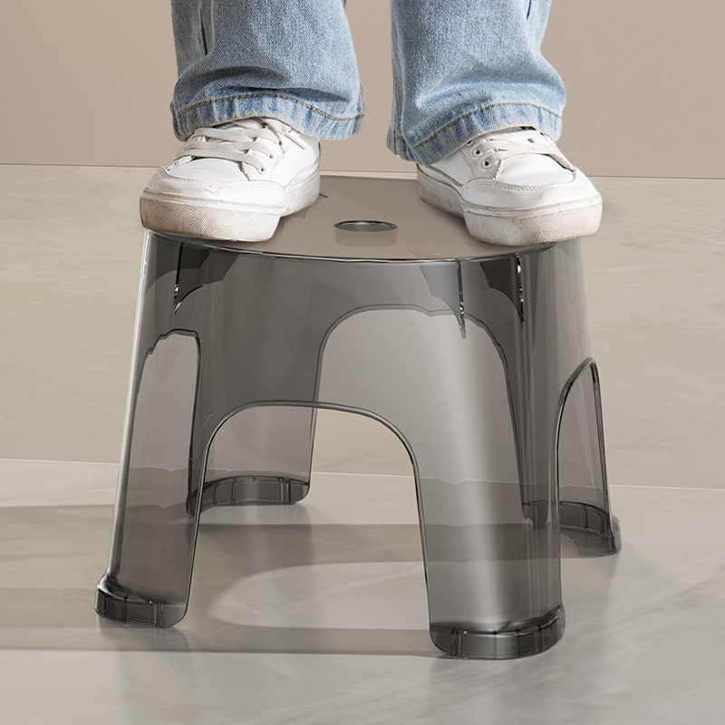 简约透明小凳子家用矮凳客厅茶几儿童换鞋凳加厚小型椅子塑料板凳详情图3