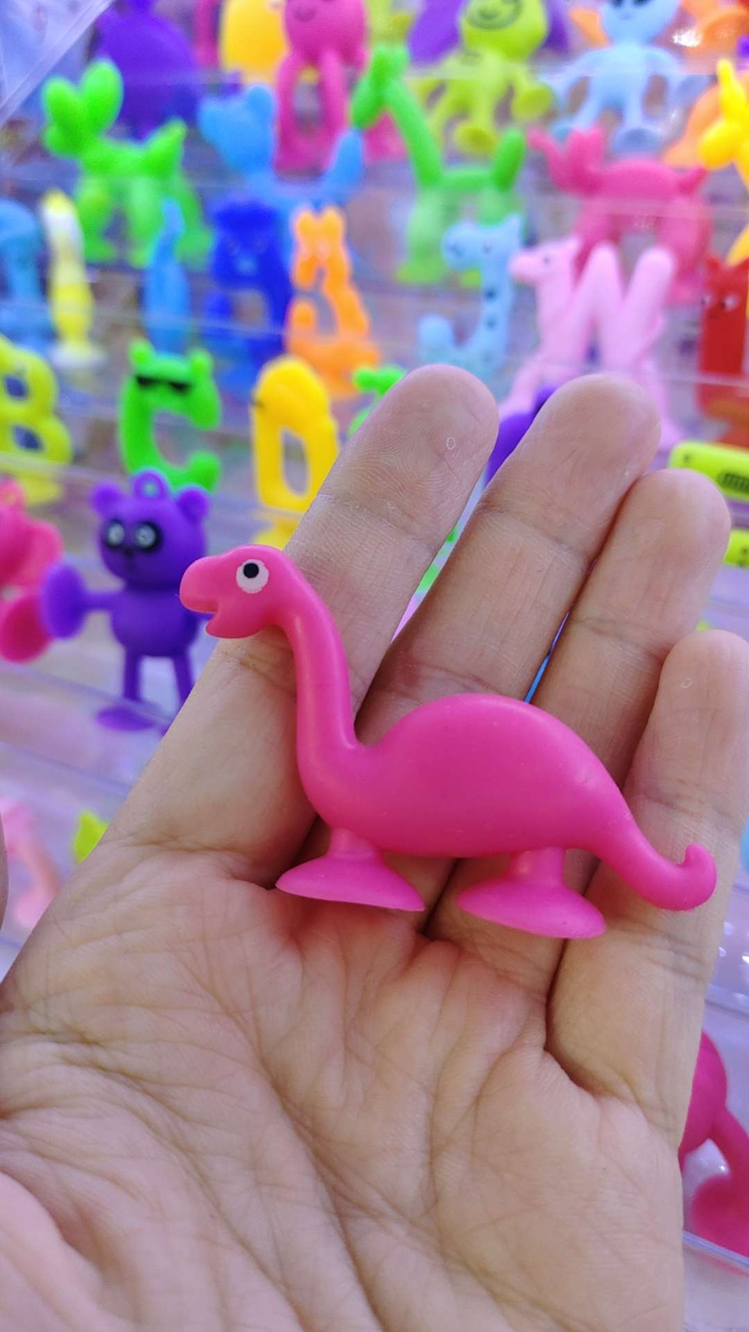 Children's exercise and intelligence DIY soft rubber building blocks bathroom suction cup building blocks Dinosaur series detail image 5