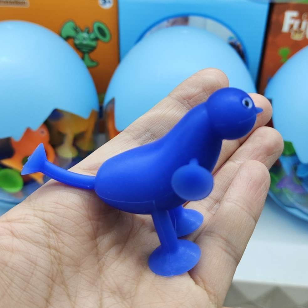 Children's educational toys, DIY building blocks, soft rubber building blocks, bathroom suction cups, water play toys, animal series mixed styles detail image 14